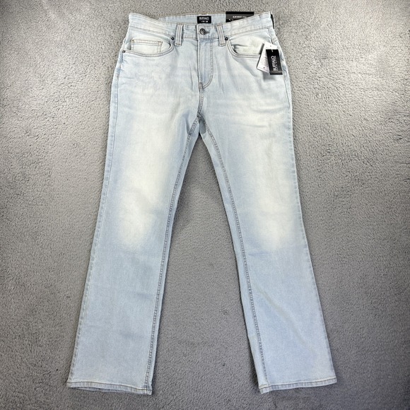 Buffalo David Bitton Jeans Mens 33x30 Light Blue Denim Pants King Slim Boot NEW‎ - Picture 1 of 10